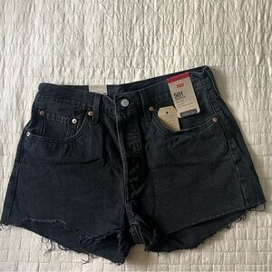 NEW 501 Levi's Women's Black Jean Shorts